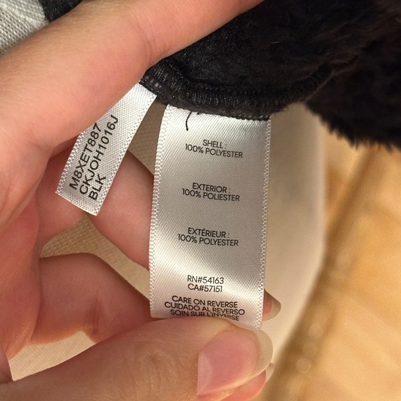 Calvin Klein zip up Black Sherpa fleece zip up sweatshirts (size medium) - Picture 4 of 4